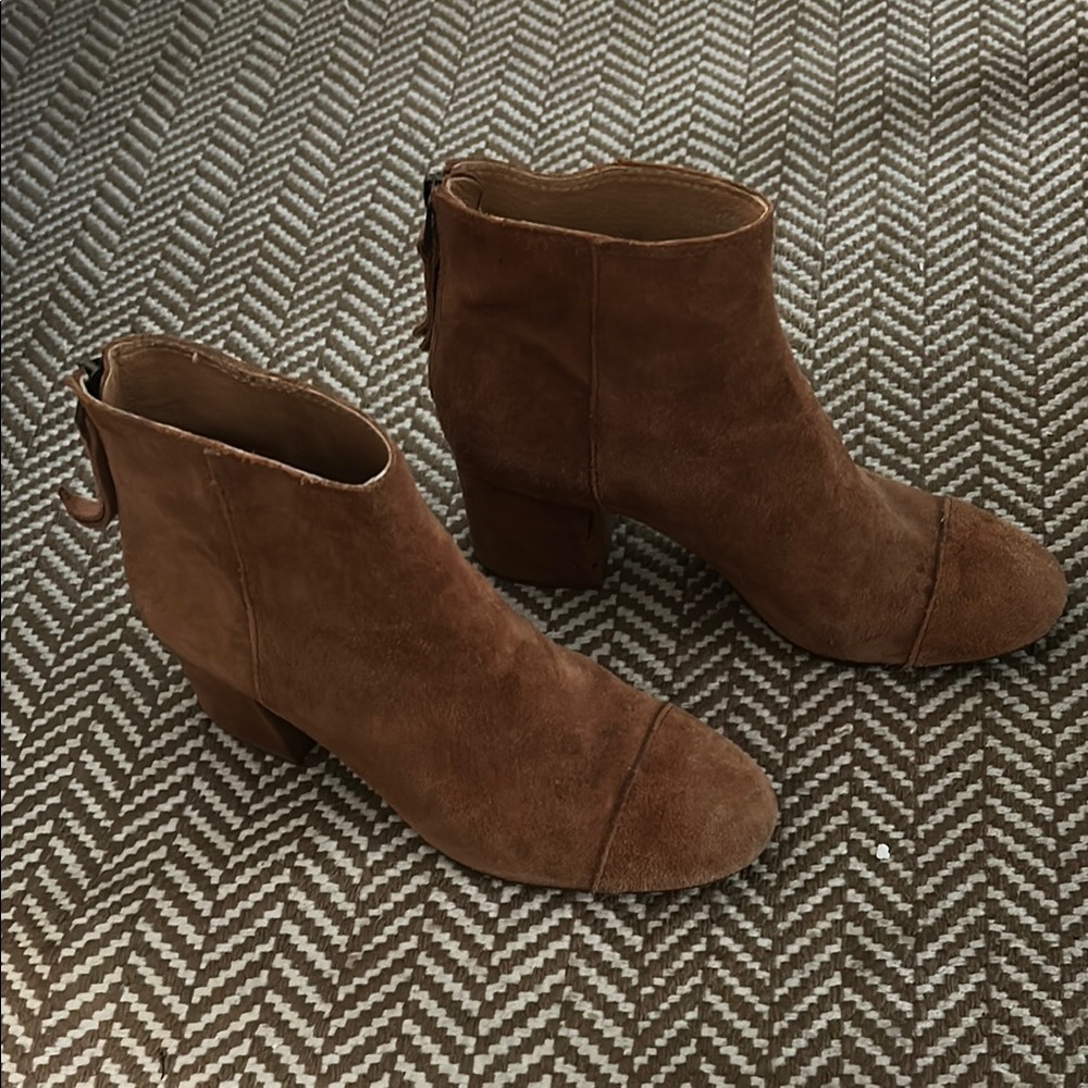Brown Suede Ankle Boots